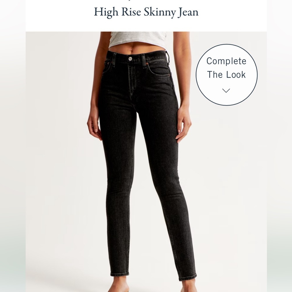 ABERCROMBIE & FITCH HIGH RISE SKINNY JEAN